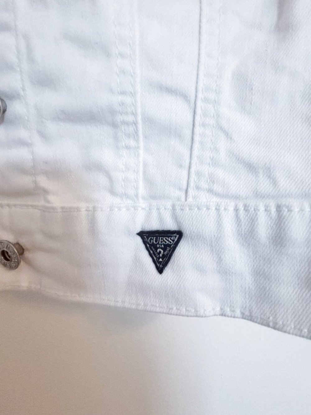 Guess White Denim Vest - Picture 5 of 5